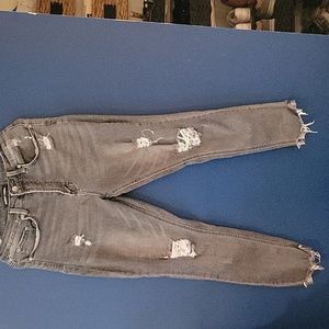 Almost famous distressed black jeans